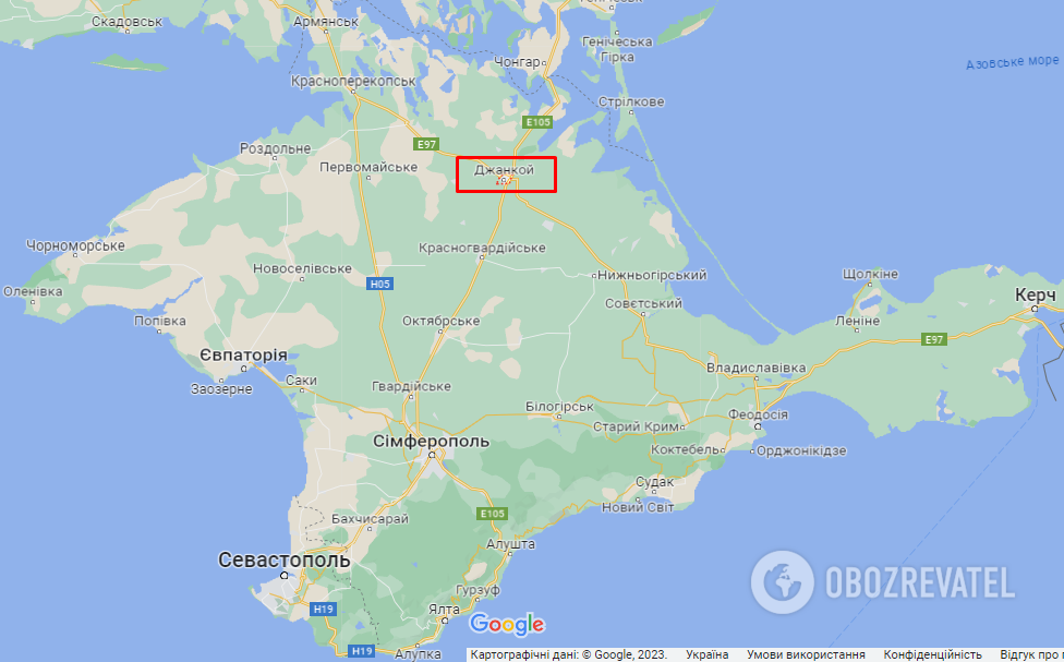 Dzhankoy (Crimea, Ukraine) on the map