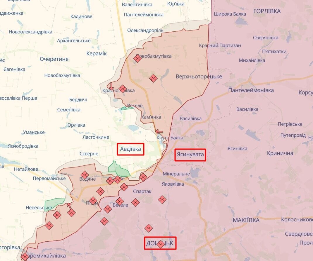 Russia has launched a major offensive on Avdiivka: why the battle may be more fierce than for Vuhledar. Map