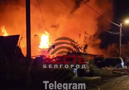 Okupanci wystrzelili UAV na Charków, ale musieli go zestrzelić nad Biełgorodem: pożar i ofiary. Zdjęcia i wideo