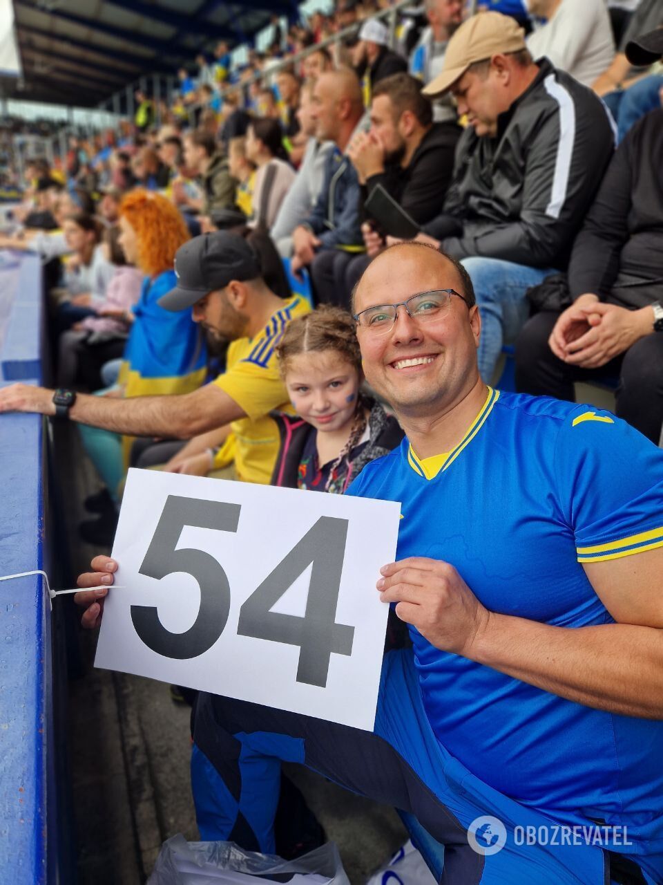 Flashmob called 54 took place at the Euro 2024 qualifing Ukraine-North Macedonia match