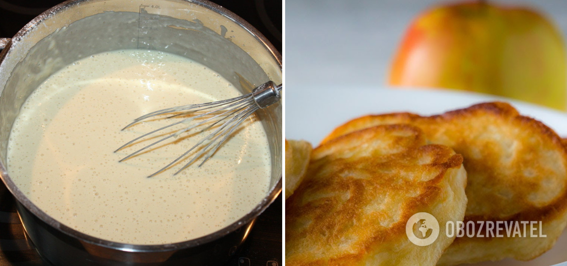 Kefir dough for pancakes
