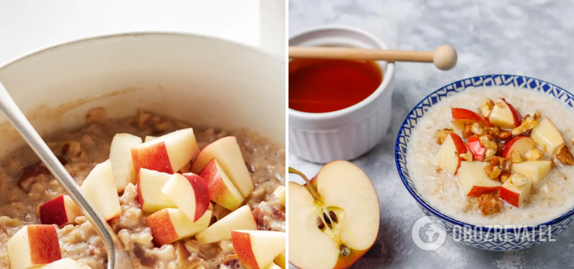 Oatmeal with apple