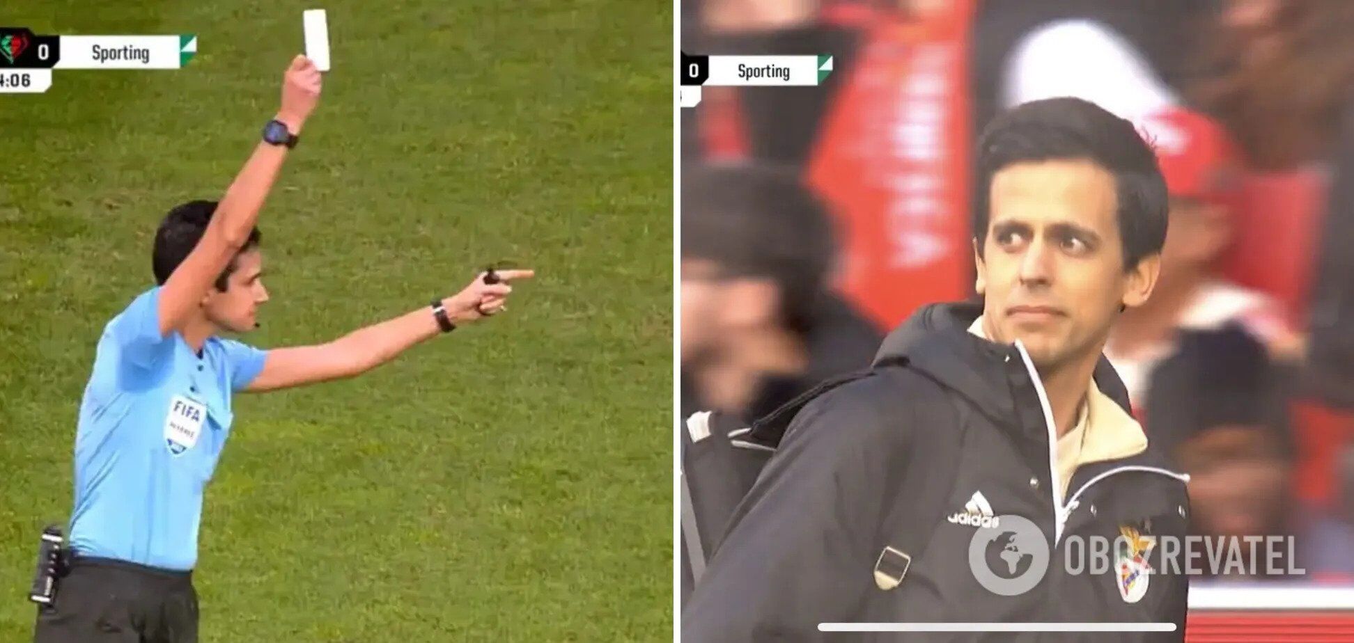 Referee shows a white card for the second time in football history. Video