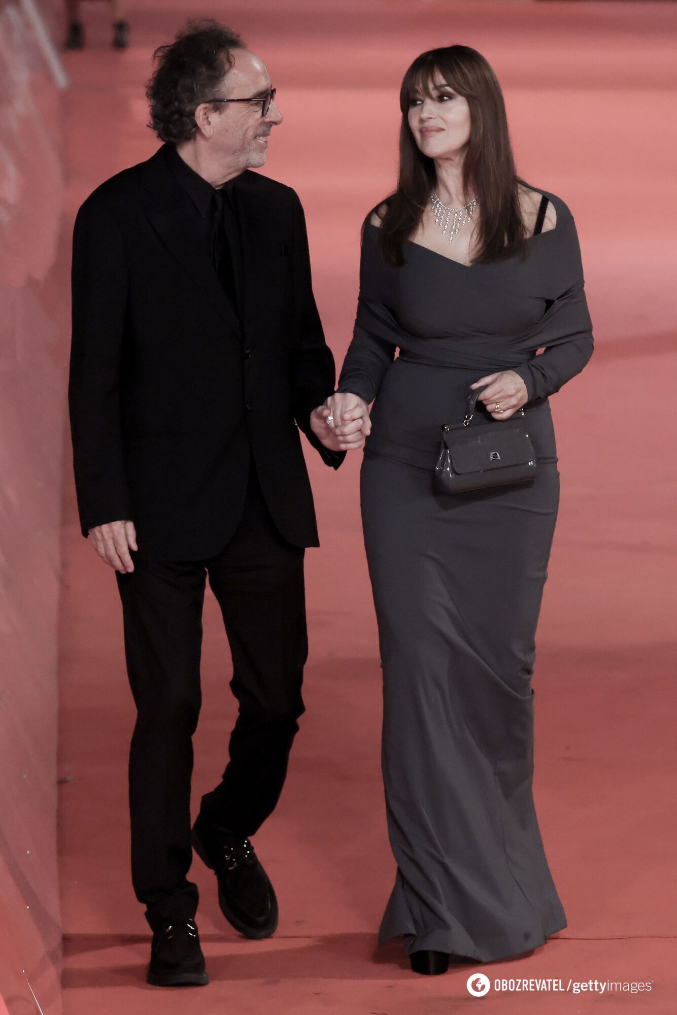 Monica Bellucci, 59, and Tim Burton, 65, made their first public appearance together after confirming their romance. Photo