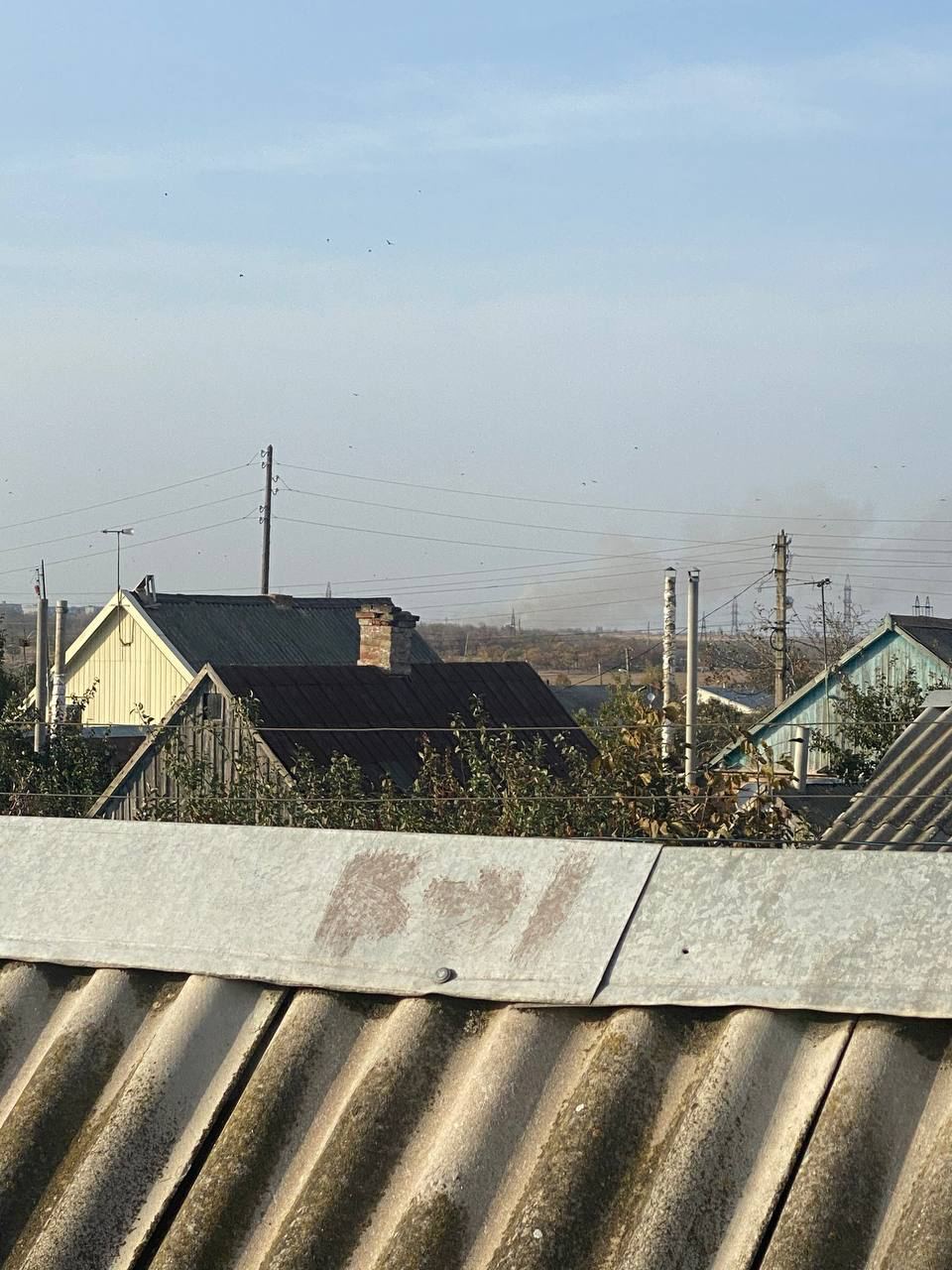 Powerful explosion heard in occupied Berdiansk: black smoke column rose above the city. Photo