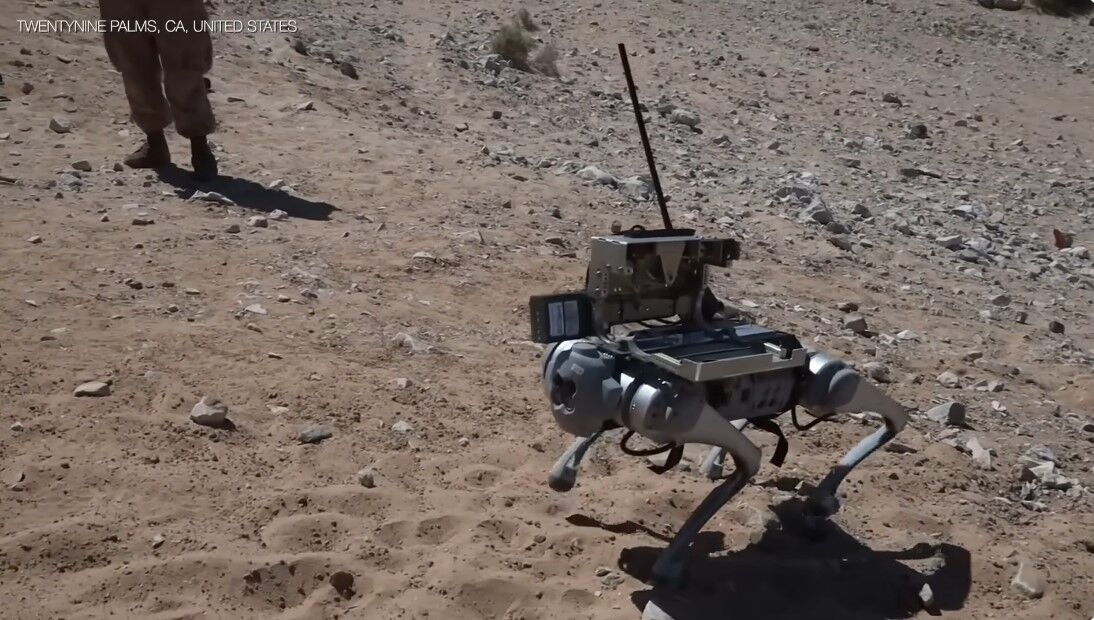 The United States has successfully tested a ''robo-goat'' armed with a grenade launcher. Photo