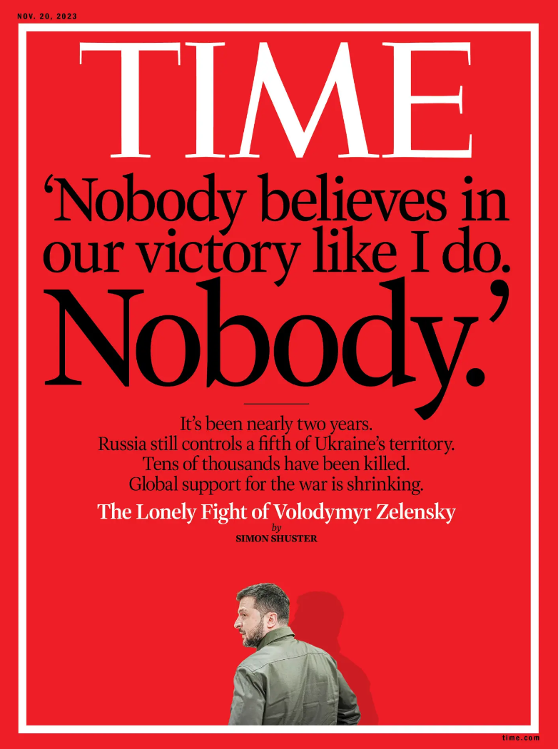''No one believes in victory like I do'': Time magazine dedicated its cover to Zelensky