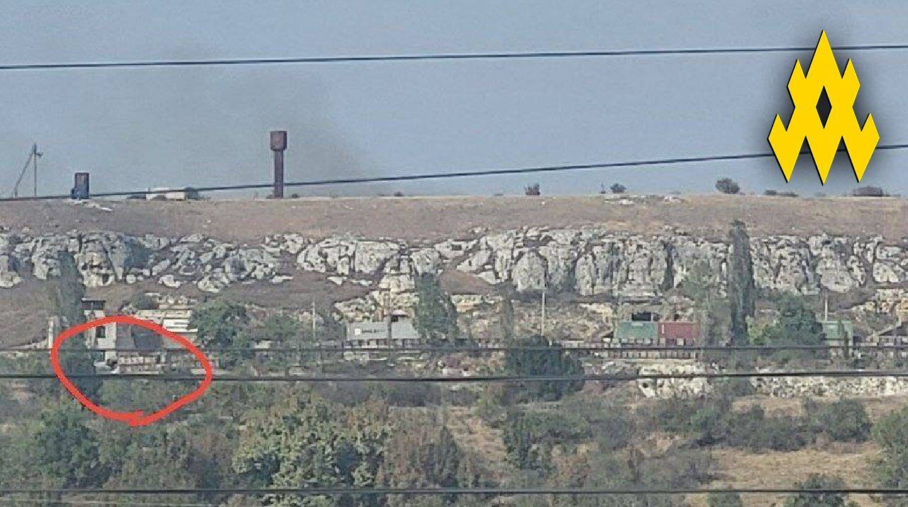 ''Hidden'' in a rock: a secret Russian military depot was found near Simferopol, which could be a target for ''Hrim''. Photo
