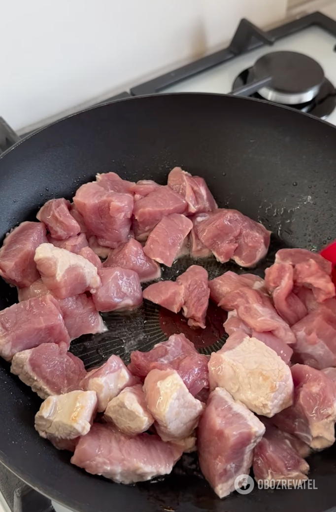 Pork for making sauce