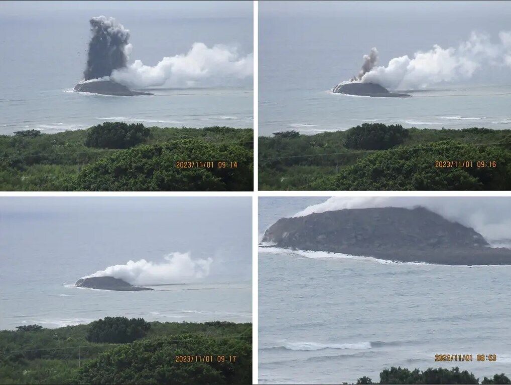 New island in Japan