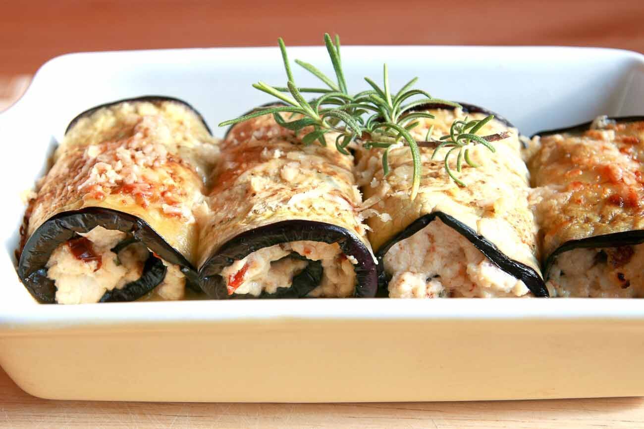 Stuffed eggplants