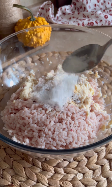 Minced meat for cutlets