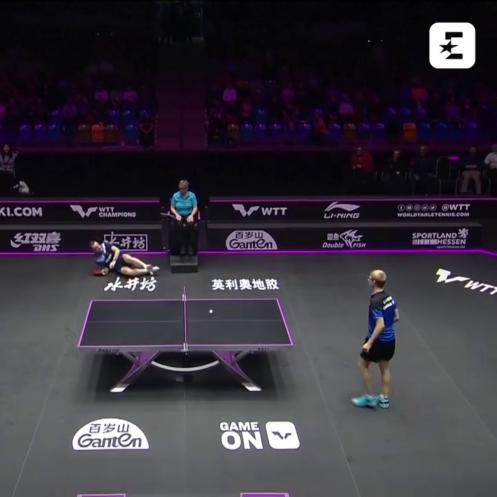 ''Absolutely crazy'' table tennis draw garnered 880,000 views. Video