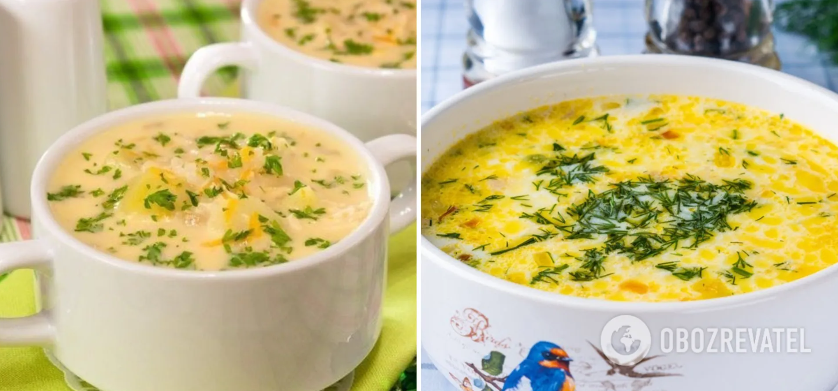 Cheese soup without spices