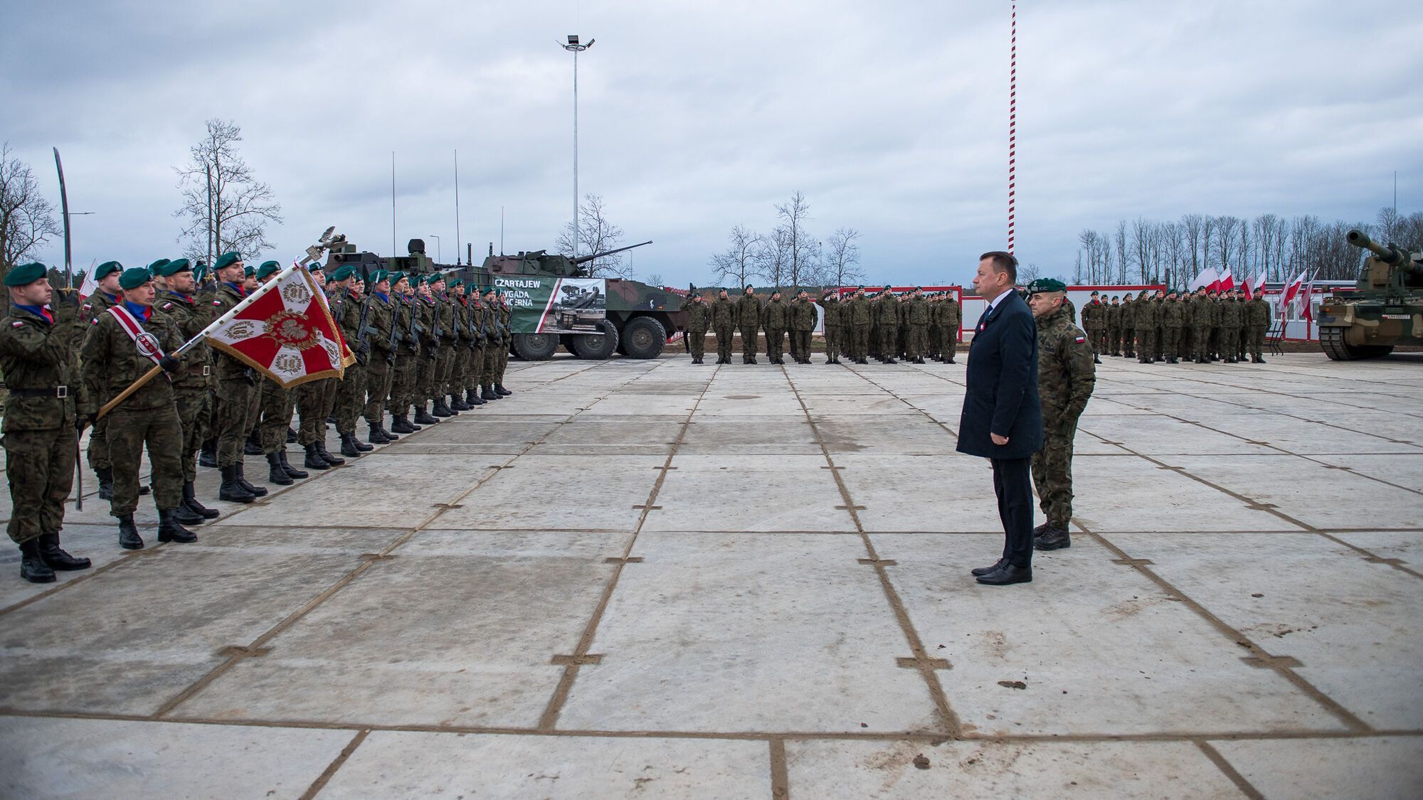 Poland deploys a new tank battalion equipped with South Korean K2 tanks near the border with Belarus