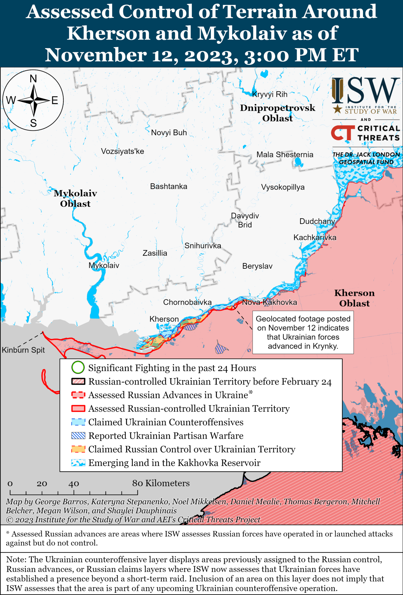 Ukraine intensifies attacks on enemy military and logistics facilities, Ukrainian Armed Forces make progress in Kherson region - ISW