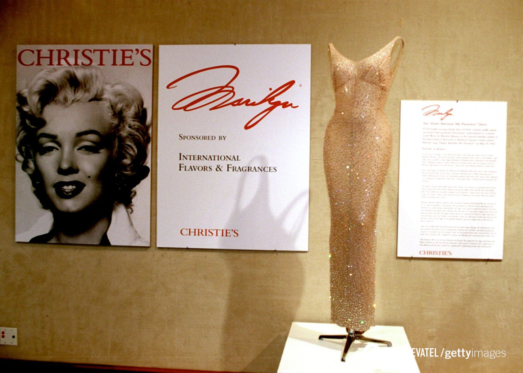 The dress hangs in the Ripley Museum