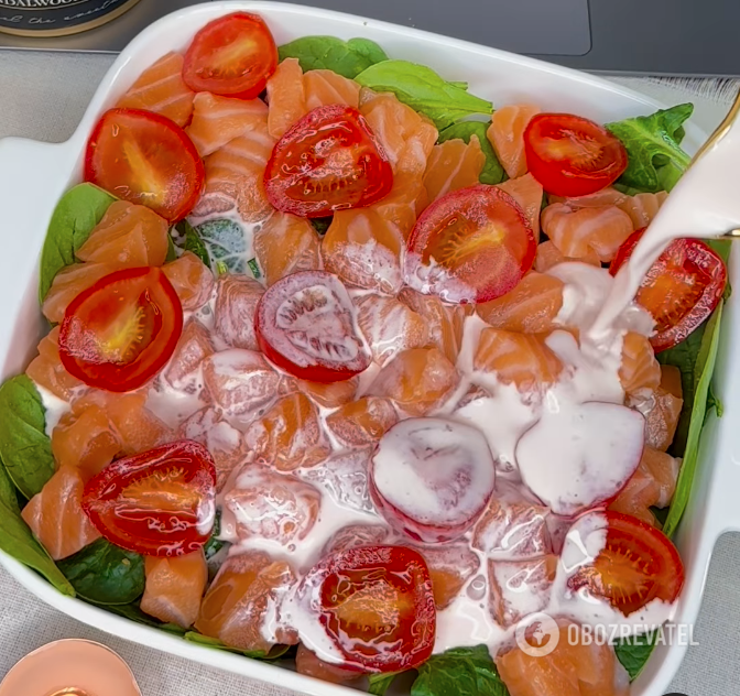 Preparing a casserole dish