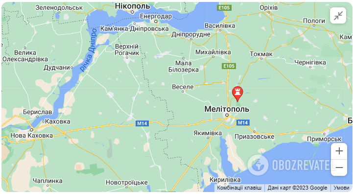 Stone grave (Zaporizhzhia region) on the map