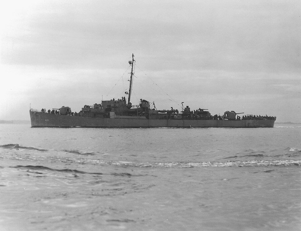 Destroyer sank during World War II