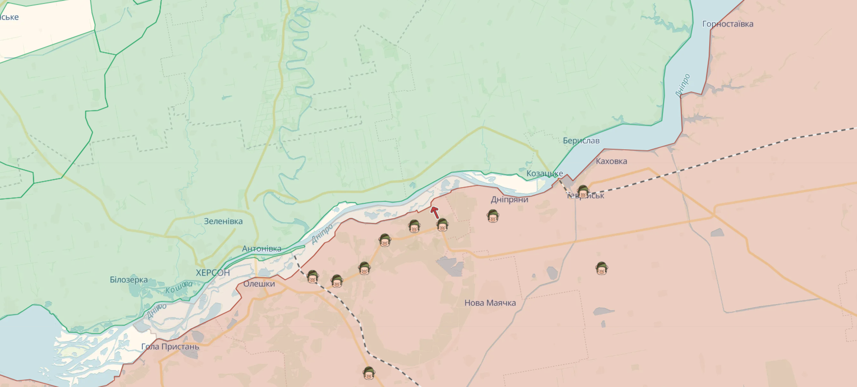 Ukraińskie Siły Obronne zdobywają kilka przyczółków na lewym brzegu obwodu chersońskiego: szczegóły