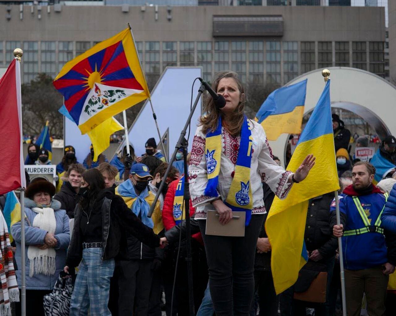 Ukraińska Chrystia Freeland, dwukrotna minister rządu Kanady: świat powinien być wdzięczny Ukrainie za odwagę