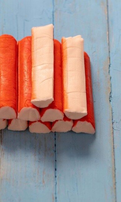 Crab sticks for making a salad