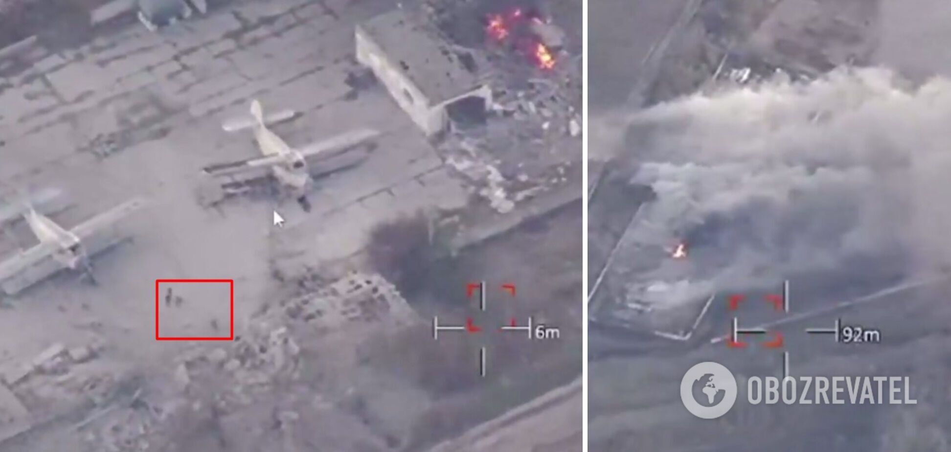Corrected aviation fire: the AFU hit the Russian base in the Kherson region. Video
