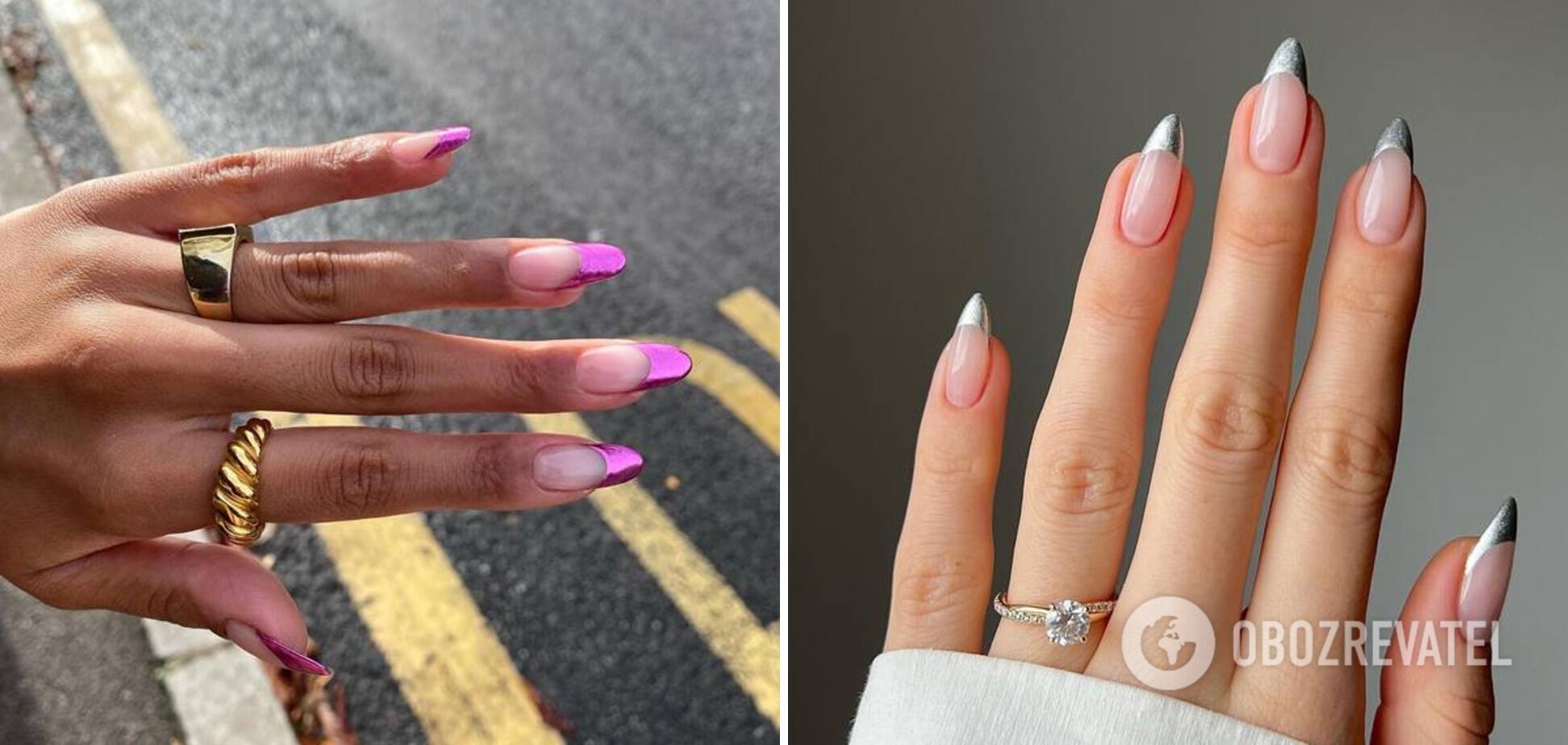 Metallic nails break into trends: 5 designs that will be fashionable in winter