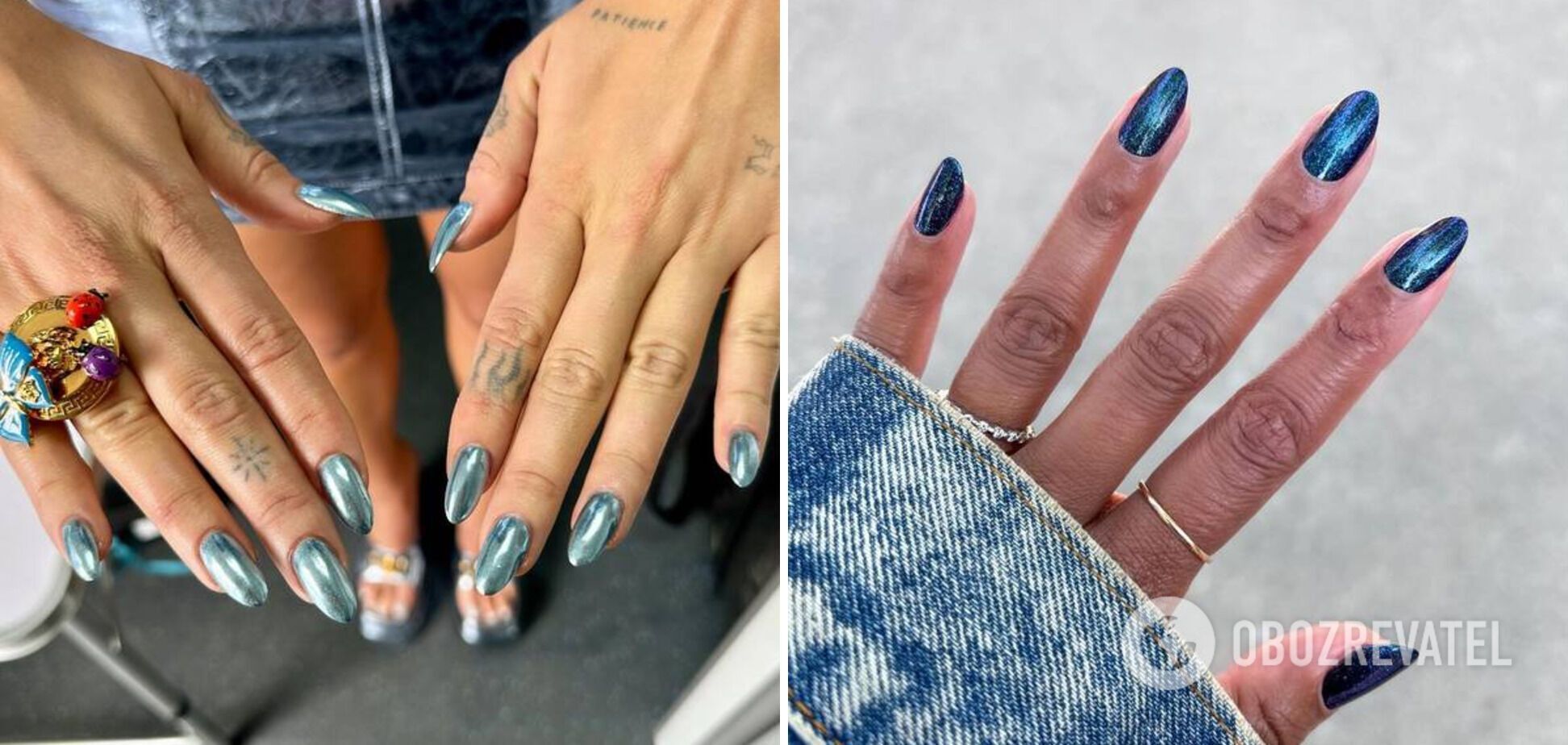 Metallic nails break into trends: 5 designs that will be fashionable in winter