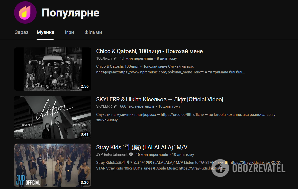 Have you followed the ship? For the first time in a long time, Russian songs are out of the top 20 most popular on Ukrainian YouTube