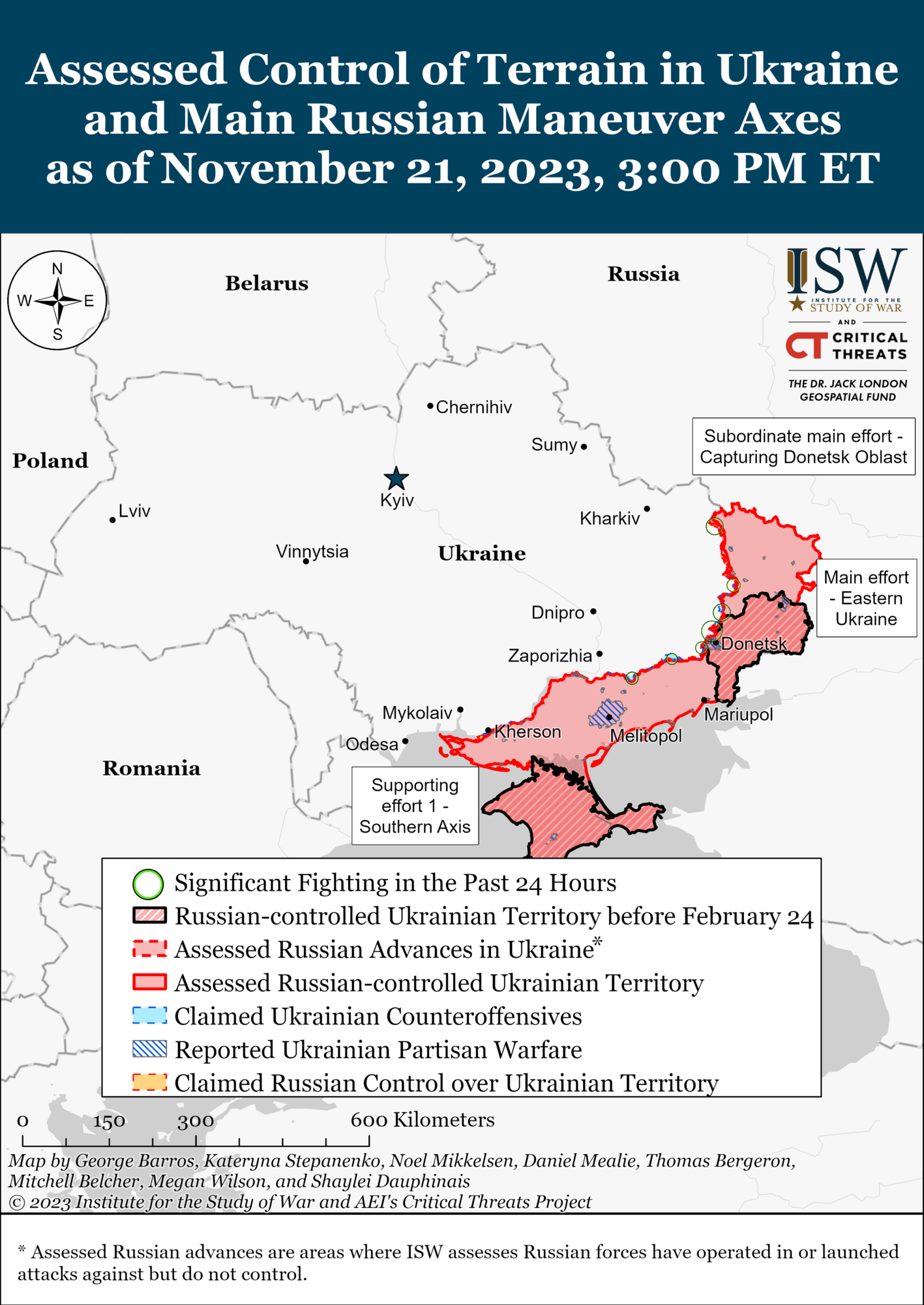 Both Ukraine and Russia perform operations despite worsening weather: ISW names key areas. Map