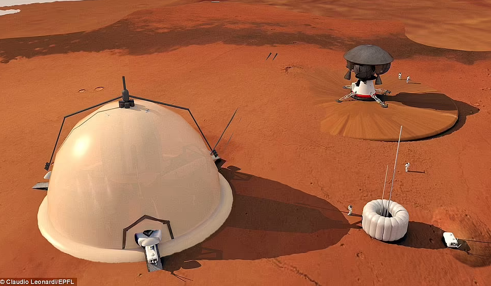 An autonomous research facility that could potentially support manned missions for several years