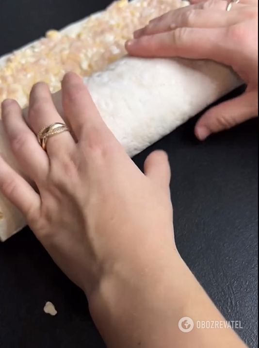 Hearty pita bread roll that is easy and quick to prepare