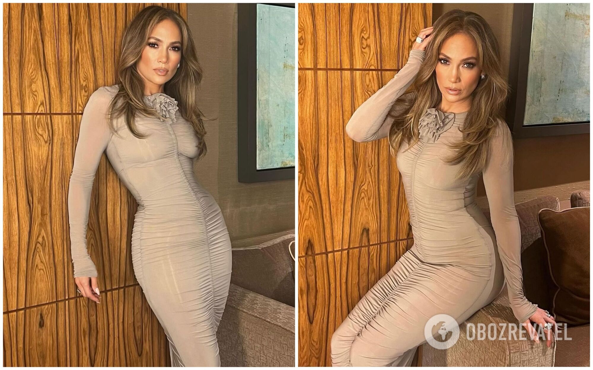 Iluzja nagości. Jennifer Lopez w luksusowej obcisłej sukience pokazała idealny nude