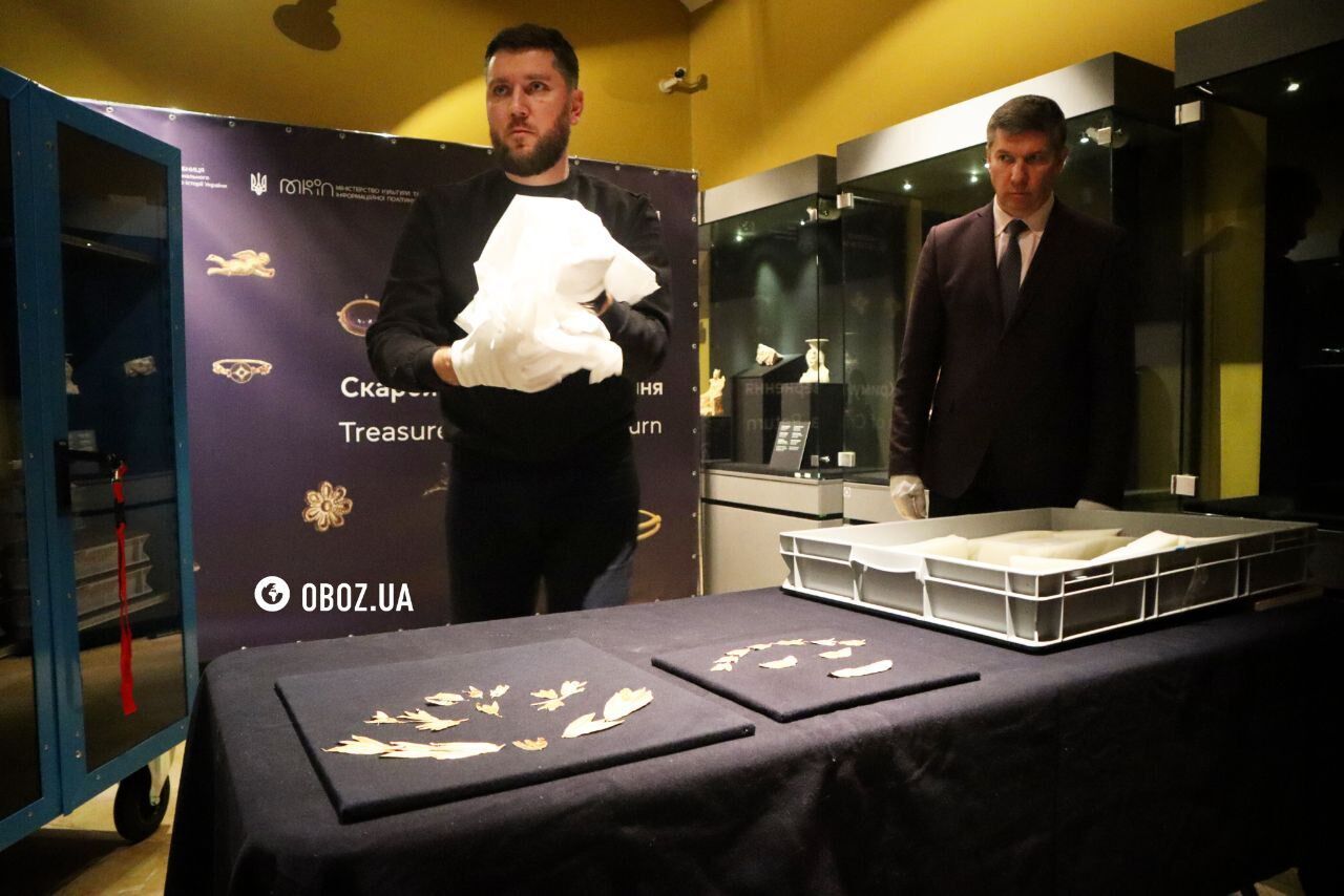 ''Crimean treasures'': Scythian gold shown in Kyiv for the first time after its return to Ukraine. Photo and video