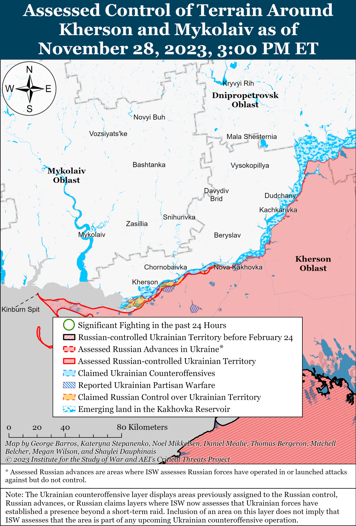 ISW: problems are growing in the ranks of Russian troops as AFU continues attacks on the left bank of Kherson region