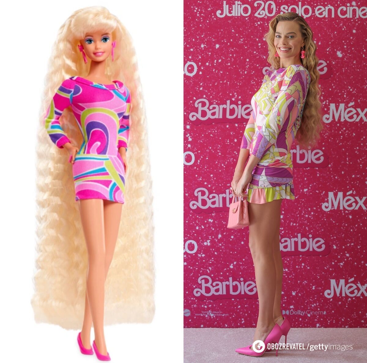 Like a doll: 7 bright images that Margot Robbie copied from Barbie at the premieres of the movie of the same name. Photo