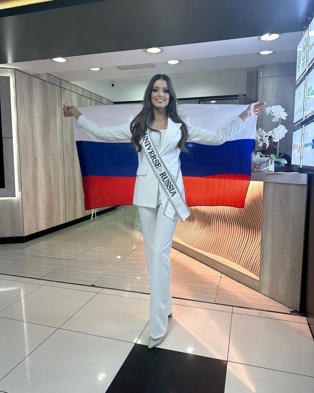 Russia's Marhariya Holubieva confirmed that she wanted to make friends with Ukraine's Angelina Usanova at Miss Universe 2023