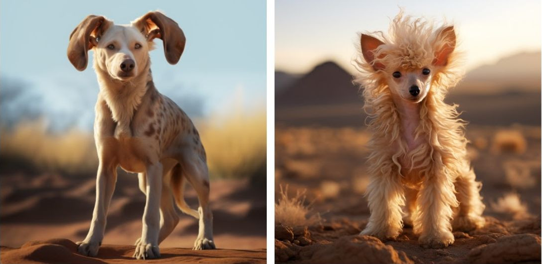 Jak będą wyglądać psy za 10 000 lat: genetycy połączyli siły ze sztuczną inteligencją i pokazali zdjęcia