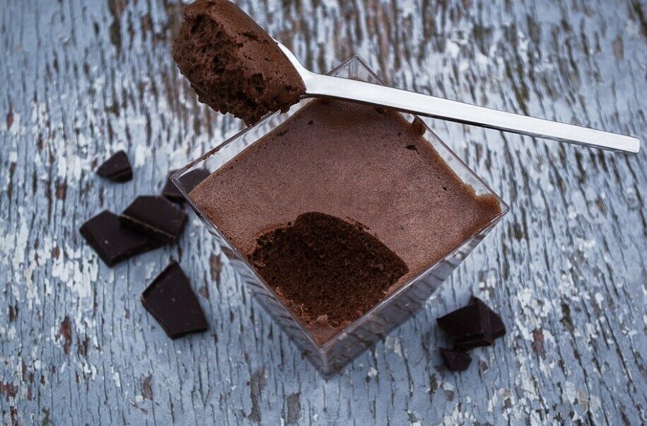Chocolate dessert without baking