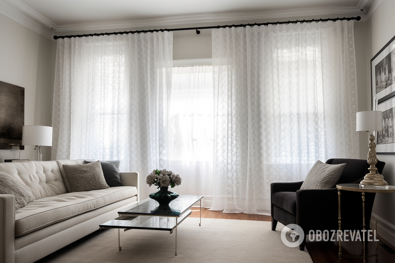 How to quickly freshen curtains without washing: a simple trick