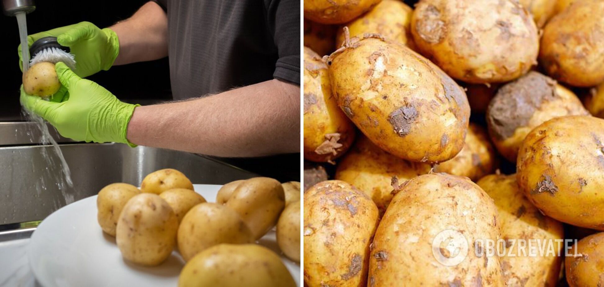 How to peel young potatoes