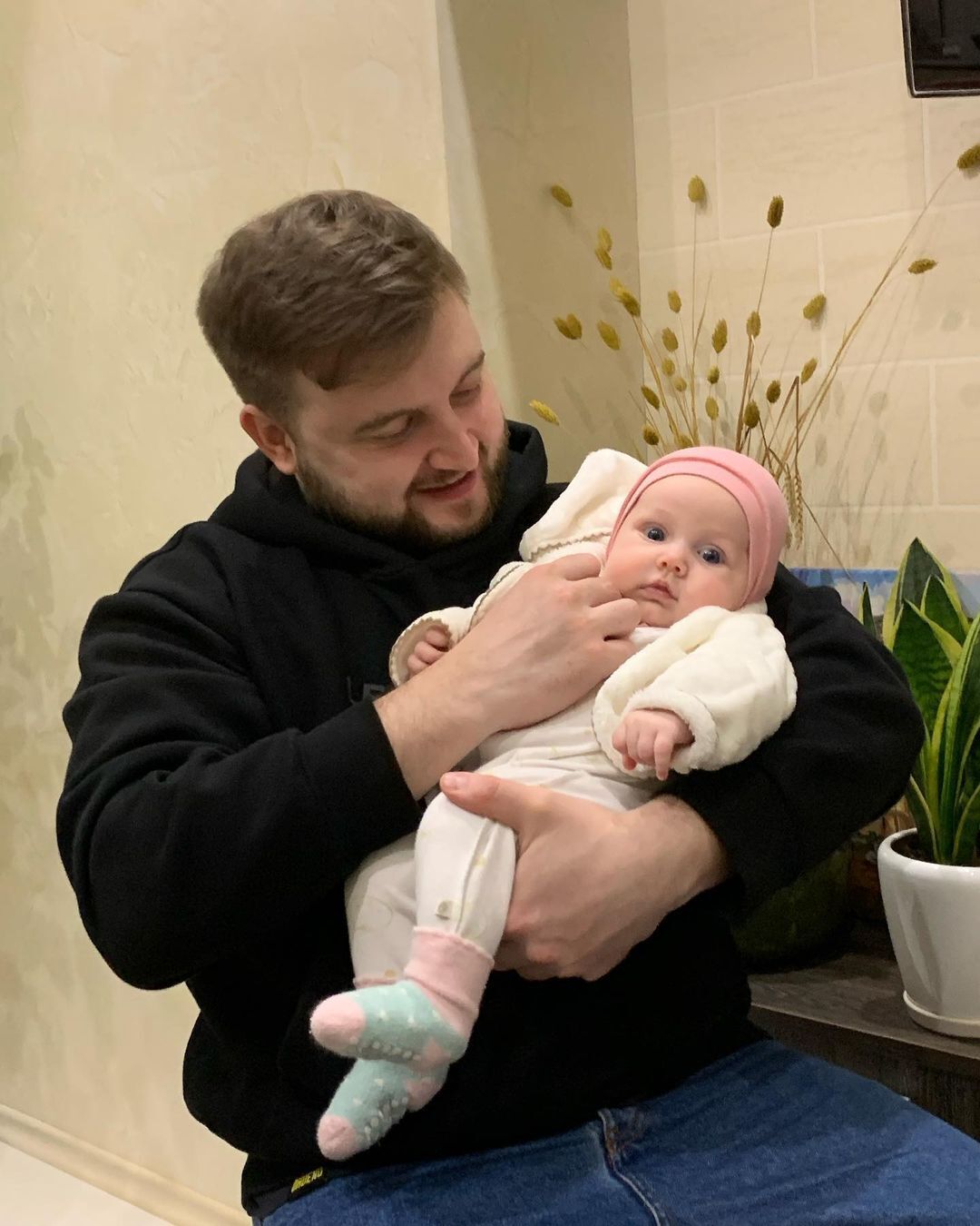 Jurij Głodan i jego córka.