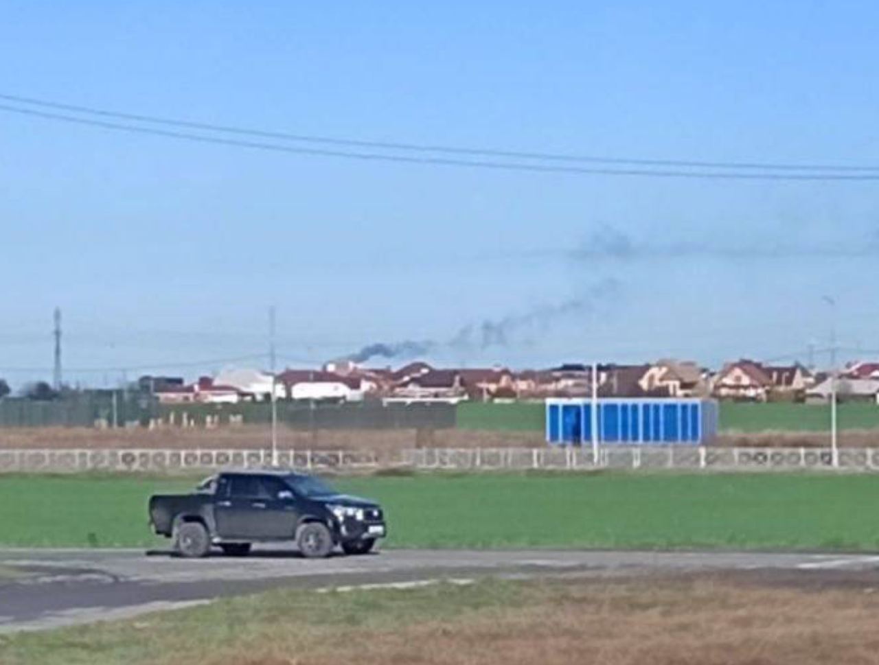 ''Windows were shaking'': there was a powerful explosion near the airport in Russian Taganrog.  Photo