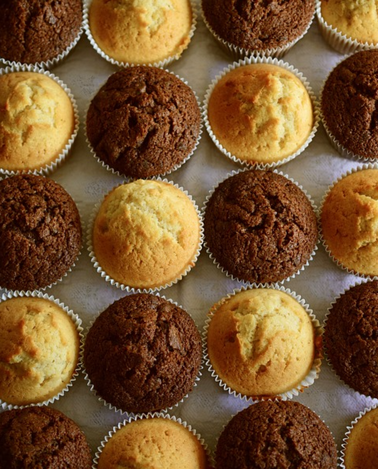 Homemade healthy muffins without sugar