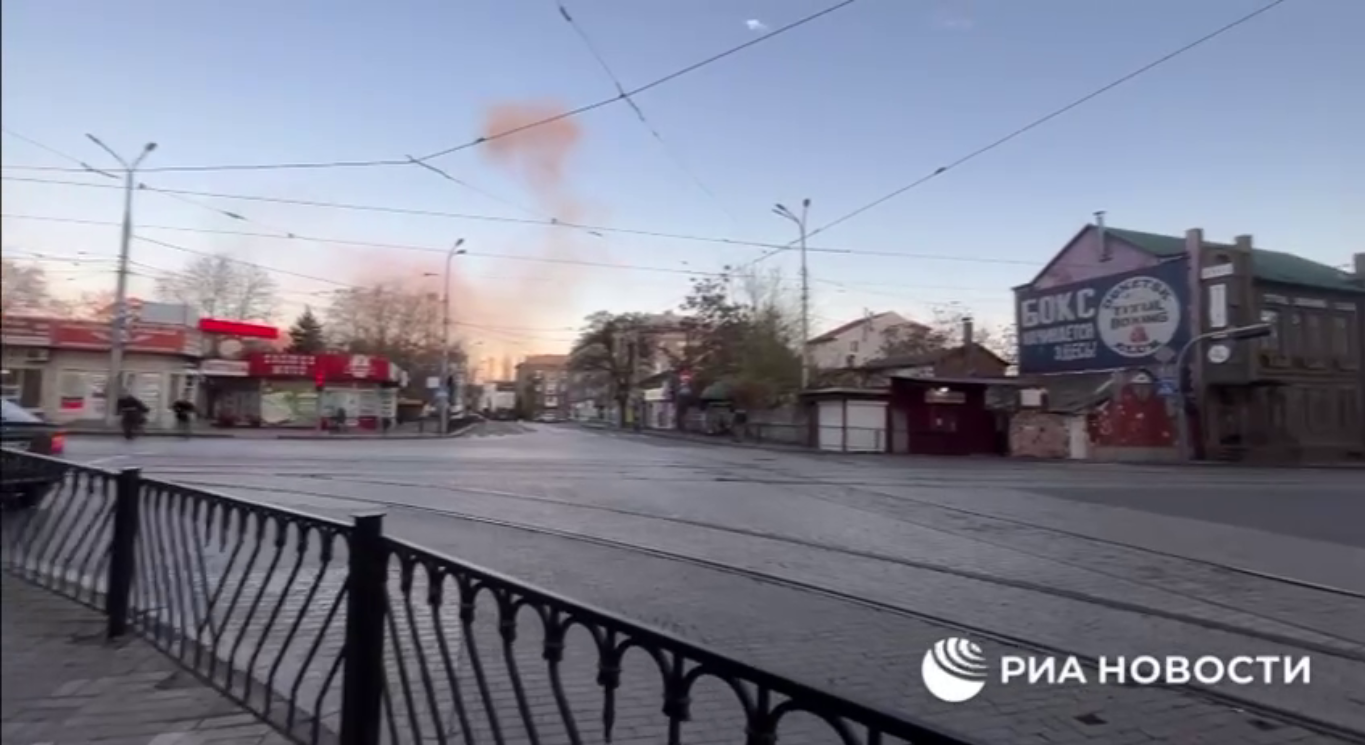 Shelling of occupied Donetsk
