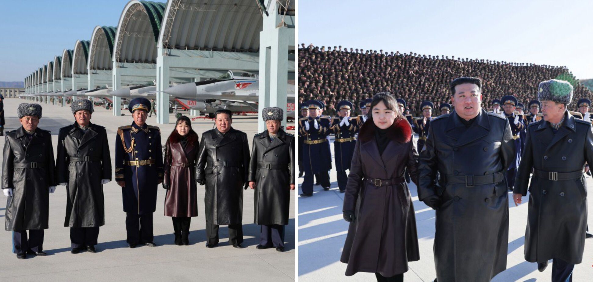 10-letnia córka Kim Jong Una ponownie wychodzi publicznie z ojcem: przywódca KRLD w skórzanym płaszczu trzyma ją za rękę