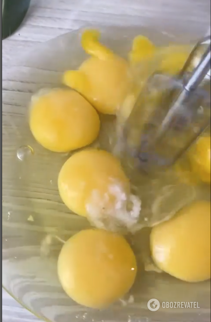 Eggs for the dish
