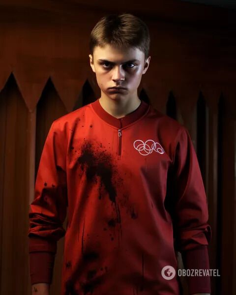 Traces of murder. A neural network has shown what Russia's uniform for the 2024 Olympics should actually look like. Photo